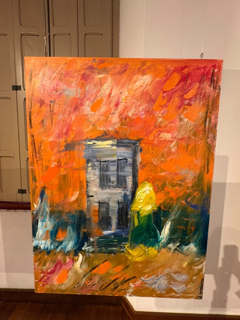 ALHEIOS INCENDIADOS - Frente da Pintura
