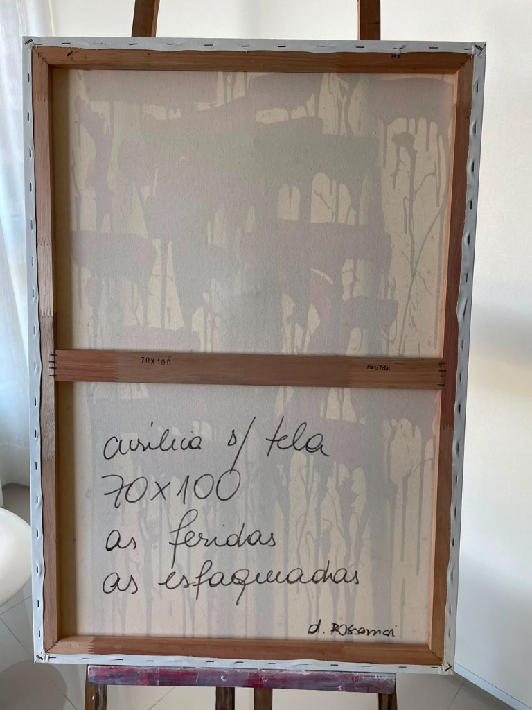 AS FERIDAS / AS ESFAQUEADAS - Reverso da Tela