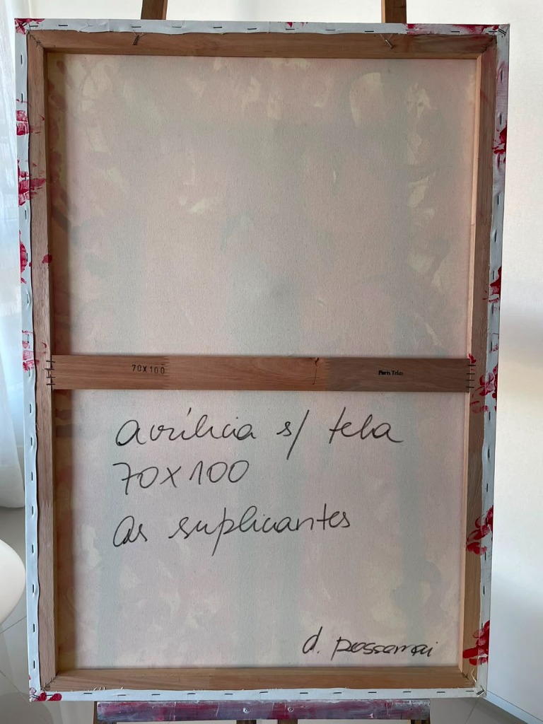 AS SUPLICANTES - Reverso da Tela