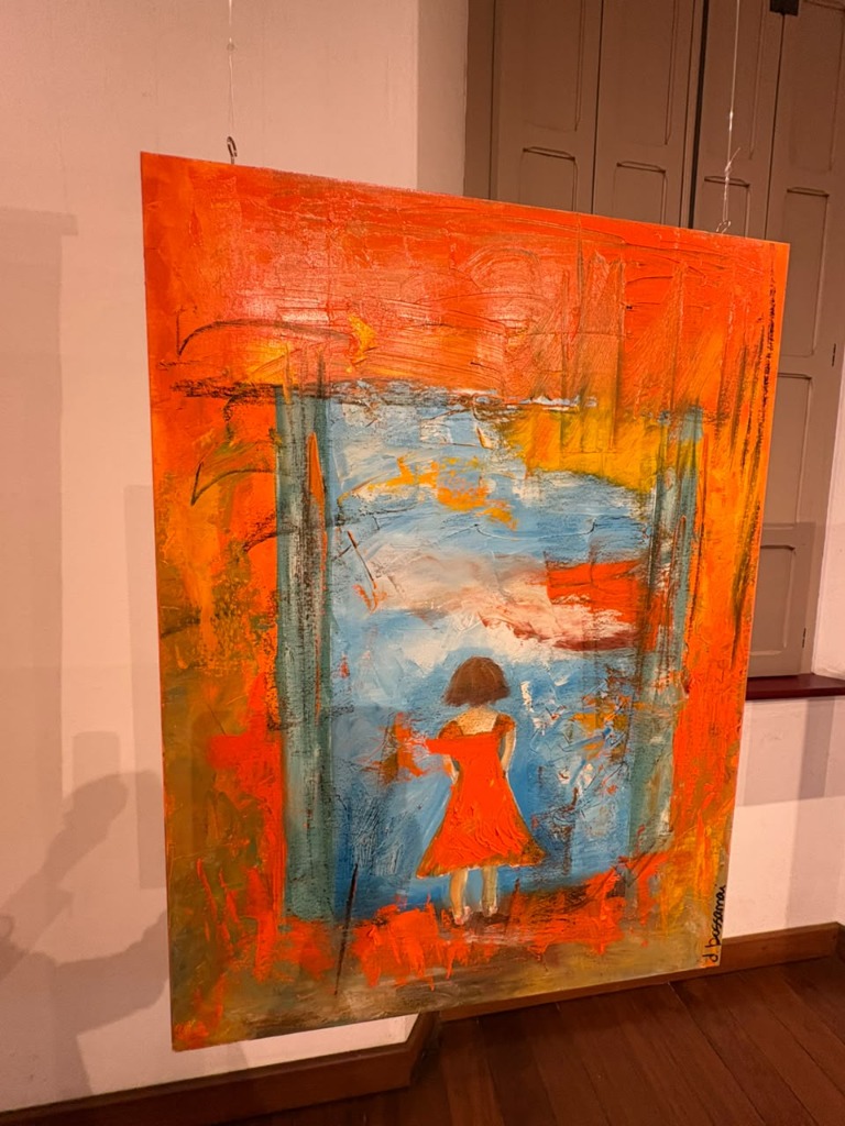 DISTANTE INCENDIADO - Frente da Pintura