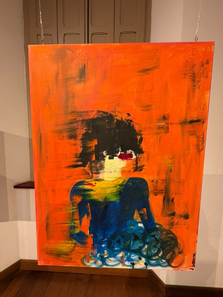 RETRATO DE UMA JOVEM EM CHAMAS - Frente da Pintura